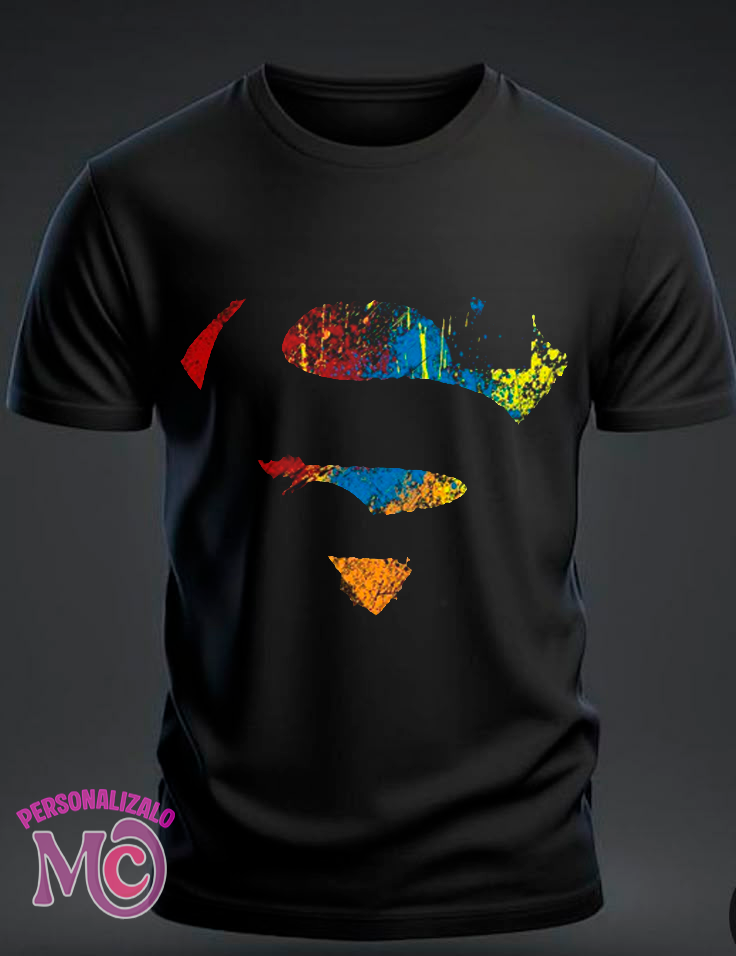 camiseta negra superman2