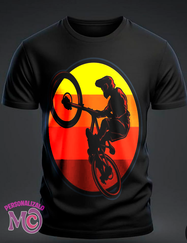 imagen de camiseta negra ciclismo redes sociales